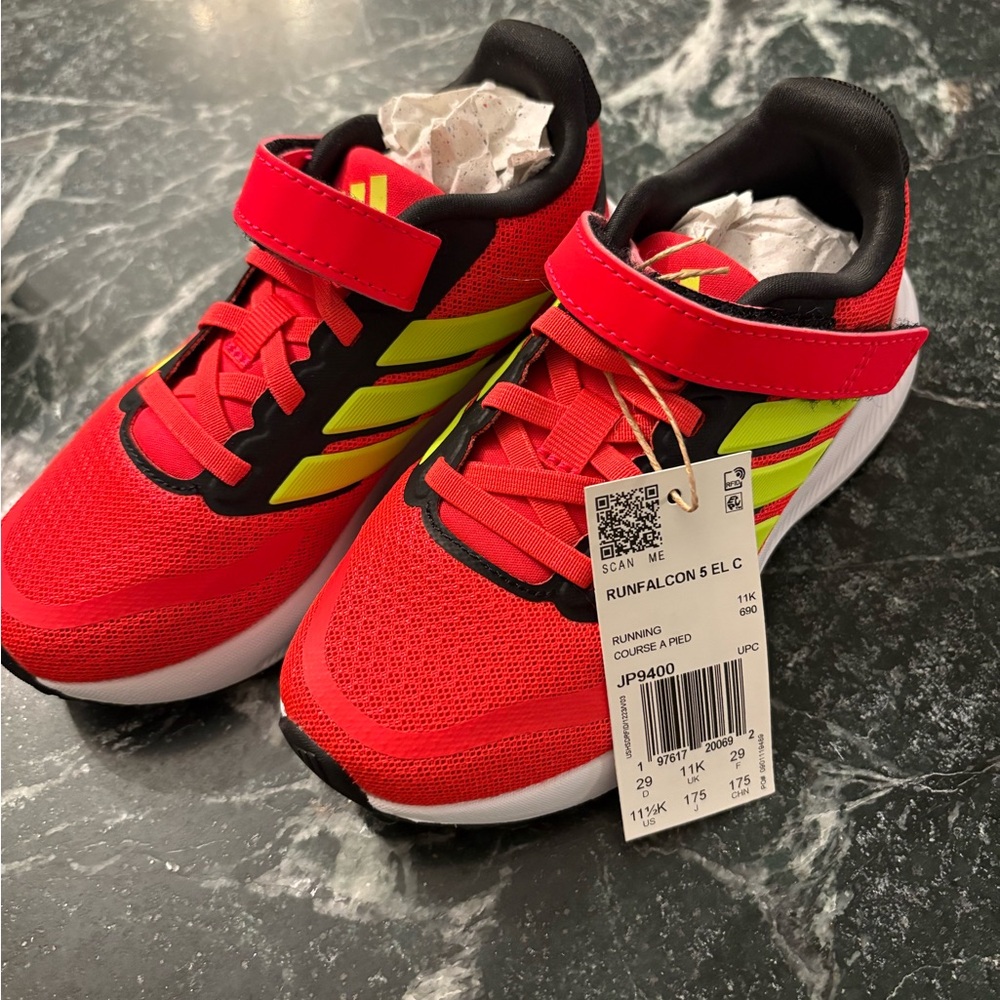 Brand New Toddler Adidas 11.5 Running Shoes. NWT and Box